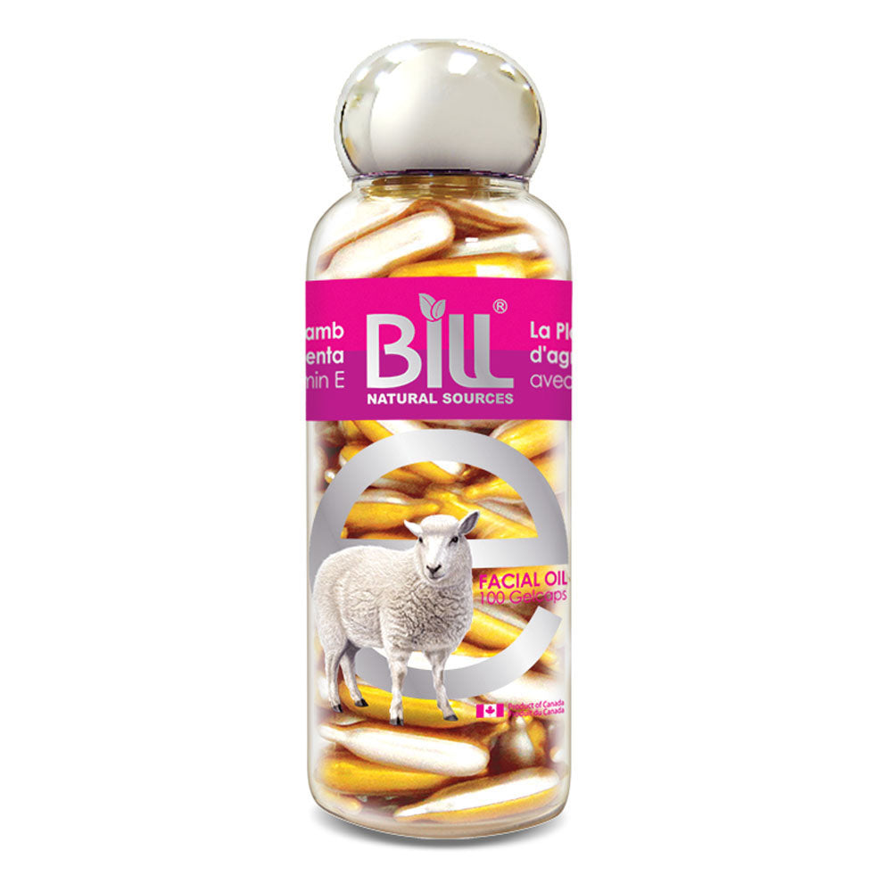 BILL Natural Sources® Lamb Placenta Facial Moisturizer with Vitamin E Gelcaps