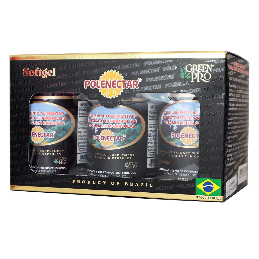 Polenectar® Green Bee Propolis VE 60 Capsules (6 bottles in a box)
