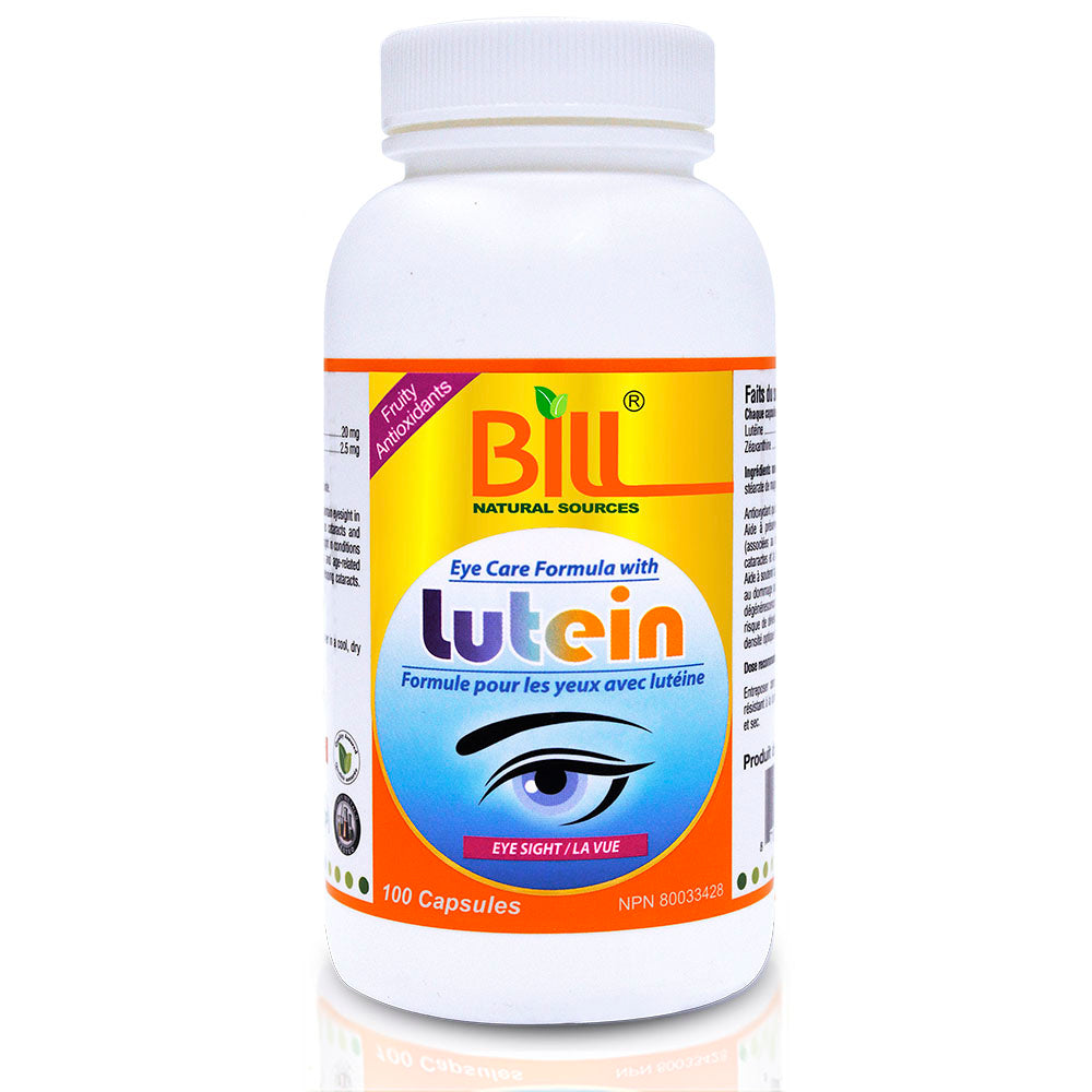 BILL Natural Sources® Lutein Plus Zeaxanthin Maximum Strength 100 Capsules