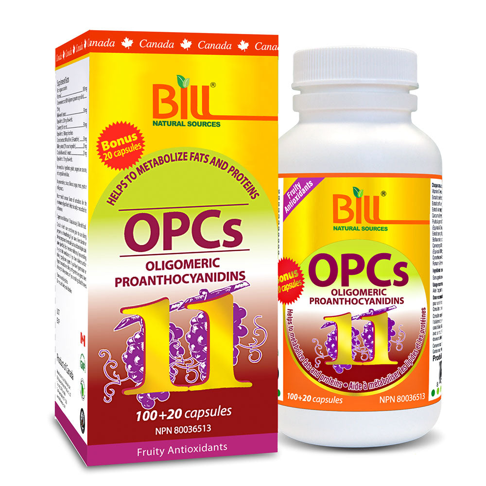 BILL Natural Sources® OPCs-11 Super Antioxidant 120 capsules