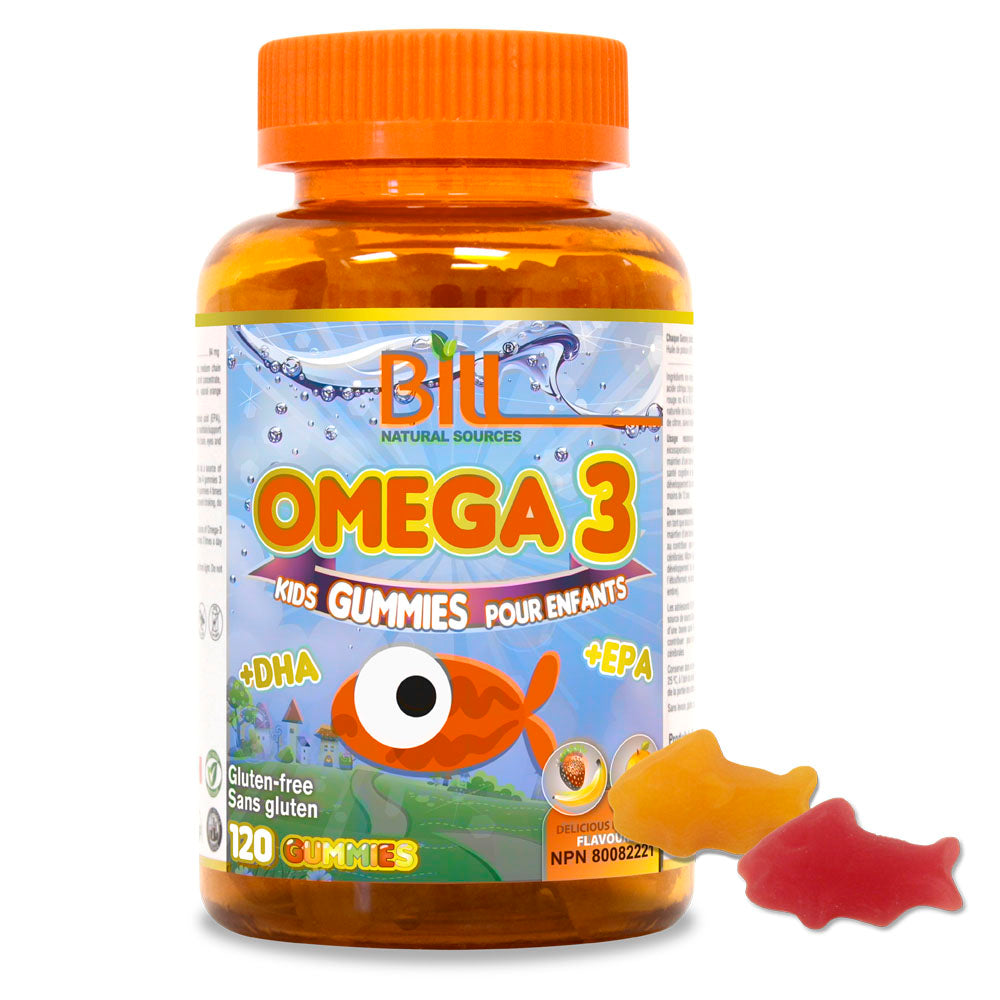 BILL Natural Sources® Omega-3 EPA+ DHA for Kids 120 Gummies